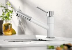 Blanco Kano S - Grifo De Fregadero Con Salida Extraíble, Blanco/cromo 525040 -Blanco 0009448d19a9677f3973b3b3