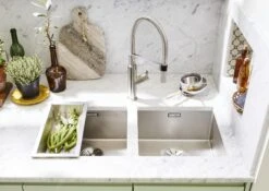 Blanco Solenta S - Grifo De Fregadero Con Brazo Flexible Y Ducha, Cromo 522404 -Blanco 00c83e8235971db19838af1f