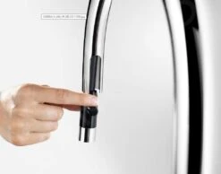 Blanco Carena S - Grifo De Fregadero Con Ducha Extraíble, Gris/cromo 526930 -Blanco 00e457ae74473f182bc576c0