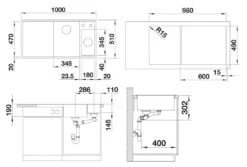 Blanco Axia III 6 - Fregadero De Silgranite, 1000x510 Mm, Con Control De Desagüe Y Accesorios, InFino, Blanco Suave 527045 -Blanco 04ac4b4dfe9ce10b9eb12d3d 1