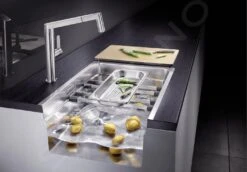 Blanco Etagon 700 - Fregadero, 740x440 Mm, Con Guías, Acero Inoxidable 524270 -Blanco 06d97e01c7c90abba663d4f9