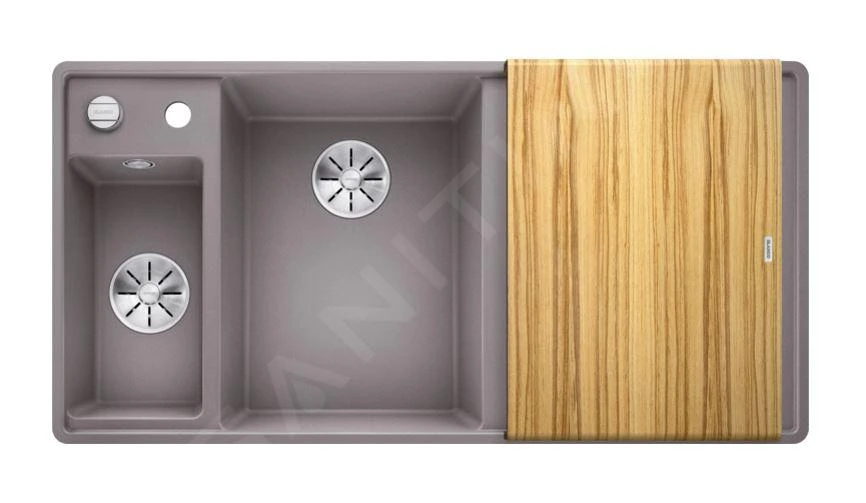 Blanco Axia III 6 - Fregadero De Silgranite, 990x500 Mm, Con Control De Desagüe Y Accesorios, InFino, Aluminio 524665 5 Blanco Axia III 6 - Fregadero De Silgranite, 990x500 Mm, Con Control De Desagüe Y Accesorios, InFino, Aluminio 524665 - Imagen 3