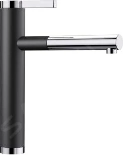 Blanco Linee S - Grifo De Fregadero Con Salida Extraíble, Antracita/cromo 518438