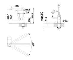 Blanco Lanora - Grifo De Fregadero, Acero Inoxidable Cepillado 523122 -Blanco 091474f8c63ceb3e798622e7
