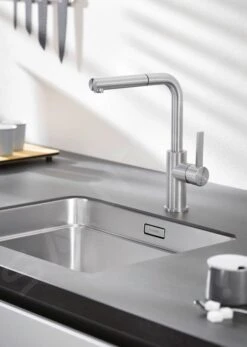 Blanco Etagon 500 - Fregadero, 540x440 Mm, Con Guías Deslizantes, Acero Inoxidable 521841 -Blanco 0bb24267da2b83559942a39a