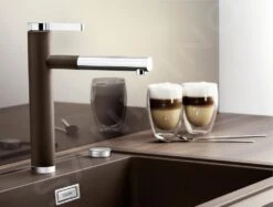 Blanco Linee S - Grifo De Fregadero Con Salida Extraíble, Café/cromo 518445 -Blanco 0ecc84bbf5380a0ff3e1105b