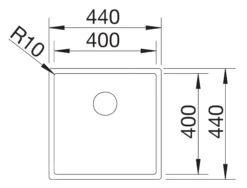 Blanco Claron 400 - Fregadero, 440x440 Mm, Acero Inoxidable Durinox 523389 -Blanco 11c13f95c104a1eee61b5745