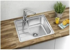 Blanco Lemis 45 - Fregadero, 605x500 Mm, Acero Inoxidable Cepillado 525115 -Blanco 13b4136d1364aeb16c1d0f1d