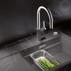 Blanco Carena S - Grifo De Fregadero Con Ducha Extraíble, Roca Gris/cromo 521359 -Blanco 13c6320f172474d1d55f02d3