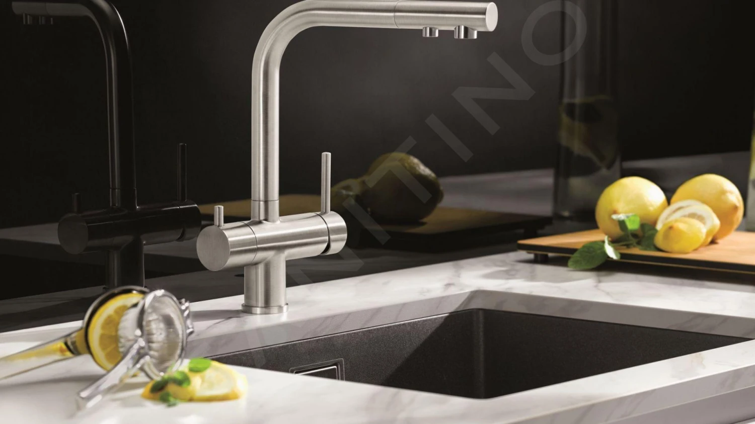 Blanco Fontas II - Grifo De Fregadero Con Filtración, Acero Inoxidable 523129 6 Blanco Fontas II - Grifo De Fregadero Con Filtración, Acero Inoxidable 523129 - Imagen 4