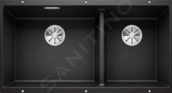 Blanco Subline 480/320 - Fregadero De Silgranite, 855x460 Mm, Negro 525993