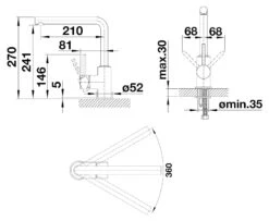 Blanco Mila - Grifo De Fregadero, Negro Mate 526657 -Blanco 146a392da12e8a2df7a2f418