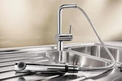 Blanco Linus S - Grifo De Fregadero Con Salida Extraíble, Cromo 512402 -Blanco 1a0e98522d22bc9e7d8bd685