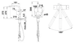 Blanco Fontas S II - Grifo De Fregadero Con Salida Extraíble Y Filtración, Oro Satinado 526694 -Blanco 1a6330c1ea4174bef8a0f2bc 1