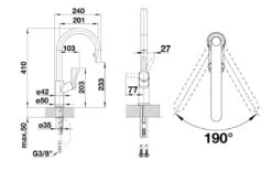 Blanco Carena S - Grifo De Fregadero Con Ducha Extraíble, Blanco Suave/cromo 526931 -Blanco 1b681fda10325f5228ab5a30 1