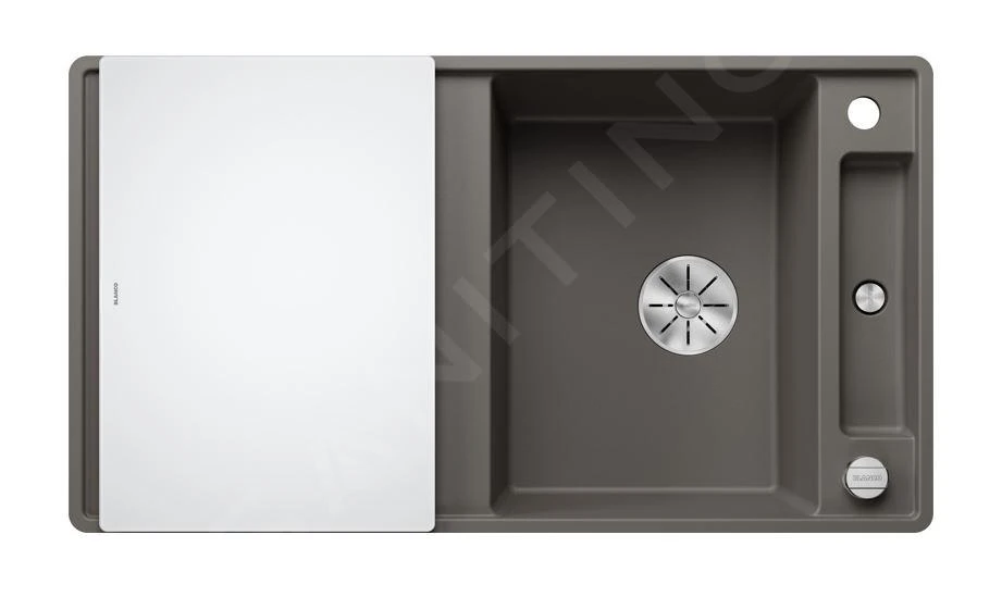 Blanco Axia III 5 - Fregadero De Silgranite, 905x500 Mm, Con Accesorios, InFino, Gris 527224 5 Blanco Axia III 5 - Fregadero De Silgranite, 905x500 Mm, Con Accesorios, InFino, Gris 527224 - Imagen 3