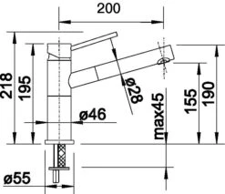 Blanco Alta S - Grifo De Fregadero Con Salida Extraíble, Acero Inoxidable 515123 -Blanco 1e69929e90c51861e6c4c1a1 1
