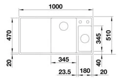 Blanco Axia III 6 - Fregadero De Silgranite, 1000x510 Mm, Con Control De Desagüe Y Con Accesorios, Negro 525850 -Blanco 2013b9fdc9661b0dc0f4e491 1