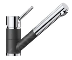 Blanco Antas S - Grifo De Fregadero Con Salida Extraíble, Antracita/cromo 515356