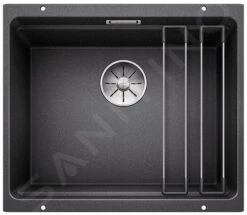 Blanco Etagon 500 - Fregadero De Silgranite, 530x460 Mm, Con Guías, Negro 525887