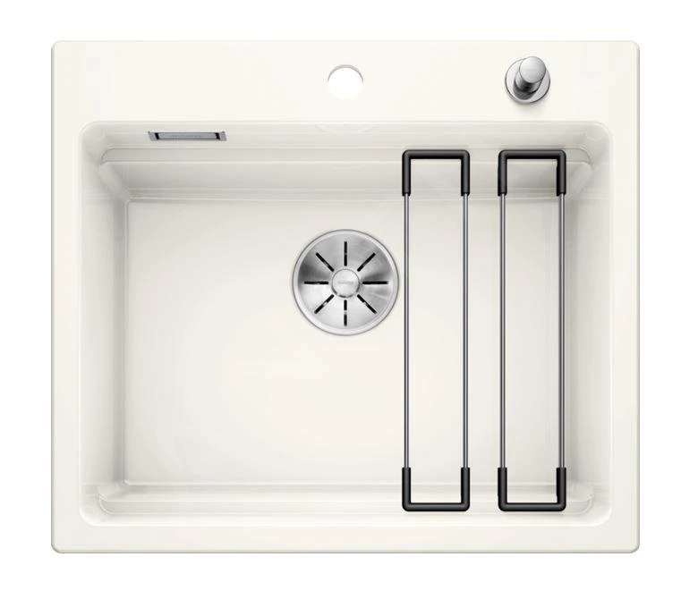 Blanco Etagon 6 - Fregadero De Cerámica, 584x510 Mm, Con Control De Desagüe Y Accesorios, InFino, Blanco 525156 3 Blanco Etagon 6 - Fregadero De Cerámica, 584x510 Mm, Con Control De Desagüe Y Accesorios, InFino, Blanco 525156