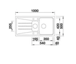 Blanco Sona 6 - Fregadero De Silgranite, 1000x500 Mm, Negro 525975 5 Blanco Sona 6 - Fregadero De Silgranite, 1000x500 Mm, Negro 525975 -Blanco 2c36e0631ceab92e55a263f2
