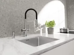 Blanco Catris S - Grifo De Fregadero Con Filtración Y Brazo Flexible, Cromo/negro 526706 -Blanco 2cf4e6efb58c2c1b0d313891