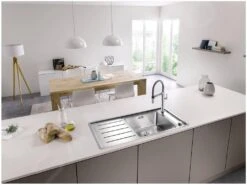 Blanco Andano - Fregadero, 1000x500 Mm, Con Accesorios, Cubeta, InFino, Acero Inoxidable 522999 -Blanco 2d198fd3f21586001bd32793