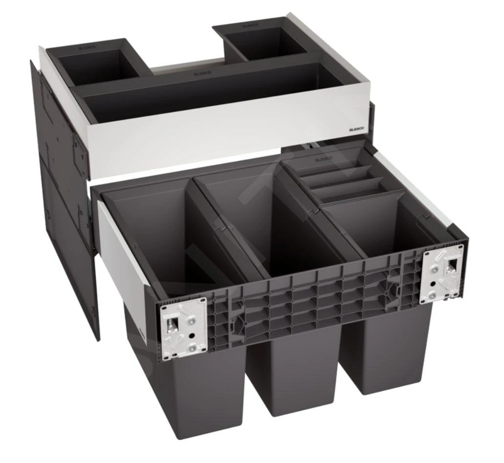 Blanco Select - Cubo De Basura Empotrado, Con Compartimento, Capacidad 42 L 526211