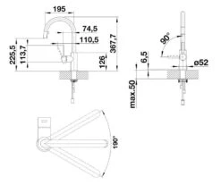 Blanco Candor S - Grifo De Fregadero Con Salida Extraíble, Acero Inoxidable Cepillado 525125 -Blanco 2ff43b5ae04c9a12d7916913