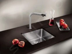 Blanco Vonda - Grifo De Fregadero, Acero Inoxidable Cepillado 518435 -Blanco 3185b0bf80f6ad4b1496cffb 1