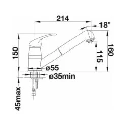 Blanco Daras S-F - Grifo De Fregadero Con Salida Extraíble, Plegable Bajo Ventana, Cromo 521752 -Blanco 343f27bd02126dc44272dc3e 4