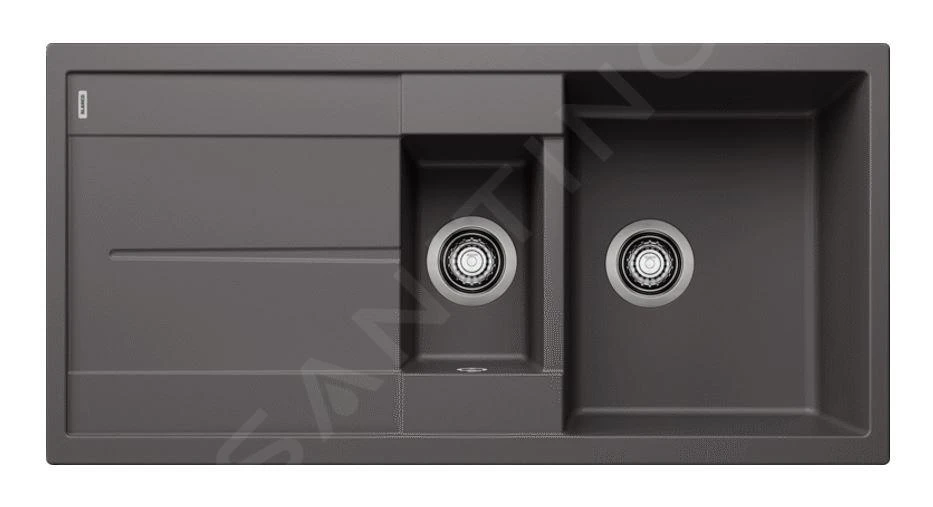 Blanco Metra 6 - Fregadero Silgranite, 1000x500 Mm, Roca Gris 518878 3 Blanco Metra 6 - Fregadero Silgranite, 1000x500 Mm, Roca Gris 518878