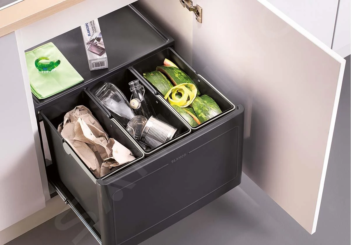 Blanco Botton Pro - Cubo De Basura Extraíble, Con Separación, Capacidad 39 L 517469 5 Blanco Botton Pro - Cubo De Basura Extraíble, Con Separación, Capacidad 39 L 517469 - Imagen 3