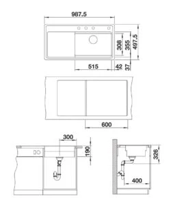 Blanco Zenar XL 6 - Fregadero De Silgranite, 987,5x497,5 Mm, InFino, Antracita 523902 6 Blanco Zenar XL 6 - Fregadero De Silgranite, 987,5x497,5 Mm, InFino, Antracita 523902 -Blanco 3849195d6aa7bfe51507e559 3