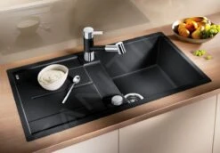 Blanco Metra 5 - Fregadero De Silgranite, 850x490 Mm, Con Control De Desagüe, Negro 525921 9 Blanco Metra 5 - Fregadero De Silgranite, 850x490 Mm, Con Control De Desagüe, Negro 525921 -Blanco 3ab824f308f063fde38a1a4f
