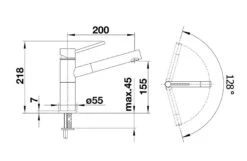 Blanco Alta S - Grifo De Fregadero Con Ducha Extraíble, Cromo 518407 -Blanco 3d1d9170b098b525af96ade4