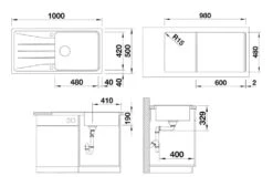 Blanco Sona XL 6 - Fregadero De Silgranite, 1000x500 Mm, Blanco Suave 527158 -Blanco 4787c87acb2b38e01bb1f3d1