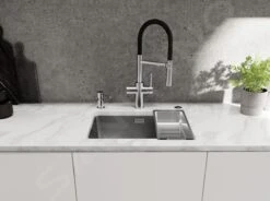 Blanco Catris S - Grifo De Fregadero Con Filtración Y Brazo Flexible, Cromo/negro 526706 -Blanco 48925bc5180ab5b05e0e13d5