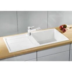 Blanco Metra XL 6 - Fregadero De Silgranite, 1000x500 Mm, Blanco 515136 -Blanco 49e15eefe831989bdd43d2c9