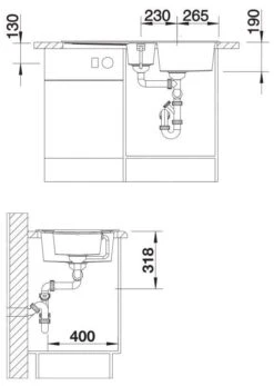 Blanco Metra 6 - Fregadero De Silgranite, 1000x500 Mm, Con Control De Desagüe, Negro 525926 -Blanco 4a6d1f15c2c03c373272fb16