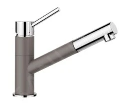 Blanco Kano S - Grifo De Fregadero Con Caño Extraíble, Gris/cromo 526952