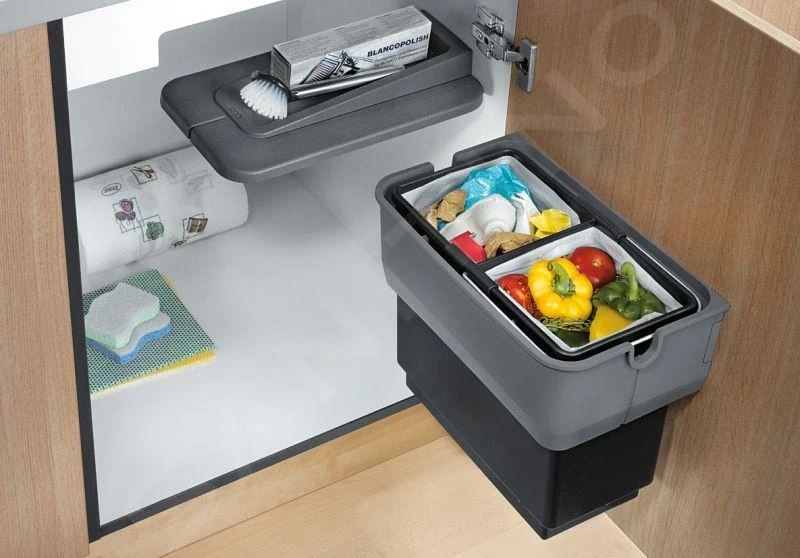 Blanco Singolo S - Cubo De Basura Extraíble, Capacidad 14 L 512881 5 Blanco Singolo S - Cubo De Basura Extraíble, Capacidad 14 L 512881 - Imagen 3