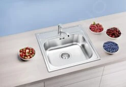 Blanco Dana - Fregadero, 480x500 Mm, Acero Inoxidable 525322 -Blanco 4e37ab187e004e782545496d