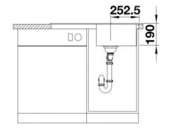 Blanco Legra 45 - Fregadero De Silgranite, 780x500 Mm, Negro 526083 -Blanco 4f02c7b7c2c69b0fe80d3810