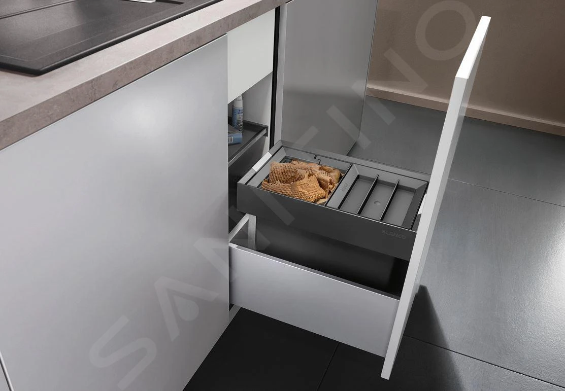 Blanco Flexon II - Papelera Incorporada, Dividida, Volumen 16 L 521467 6 Blanco Flexon II - Papelera Incorporada, Dividida, Volumen 16 L 521467 - Imagen 4