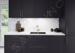 Blanco Tradon - Grifo De Fregadero, Oro Satinado 526688 -Blanco 539ac0f83e7f2b3b0ad99e89