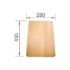 Blanco Accesorios - Tabla De Cortar Subline, 280x430 Mm, Haya 514544 -Blanco 545fd32e85a0391ed5f7b4f0