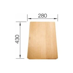 Blanco Accesorios - Tabla De Cortar Subline, 280x430 Mm, Haya 514544