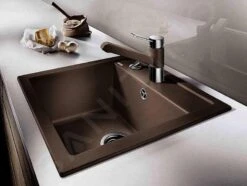 Blanco Dalago 45 - Fregadero De Silgranite, 465x510 Mm, Con Control De Desagüe, Café 517165 -Blanco 5678909b9f2edf019e9a5291